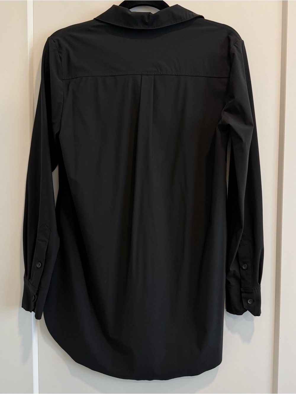 Lysse Parker Button Down Shirt Women’s Small Stretch Career Blouse Black - Picture 9 of 9